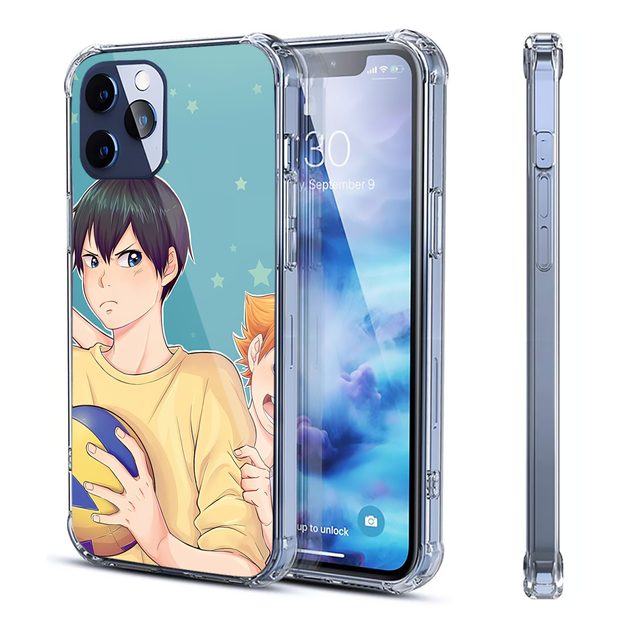 （画像用） ハイキュー!! Haikyu!! 【iPhone 12シリーズ対応】透明スマホケース（クリアソフトケース）
